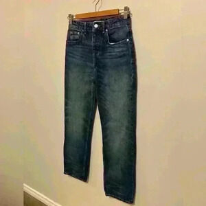 Zara  | Straight Leg, Mid Rise, Button Down Jeans | Size 2